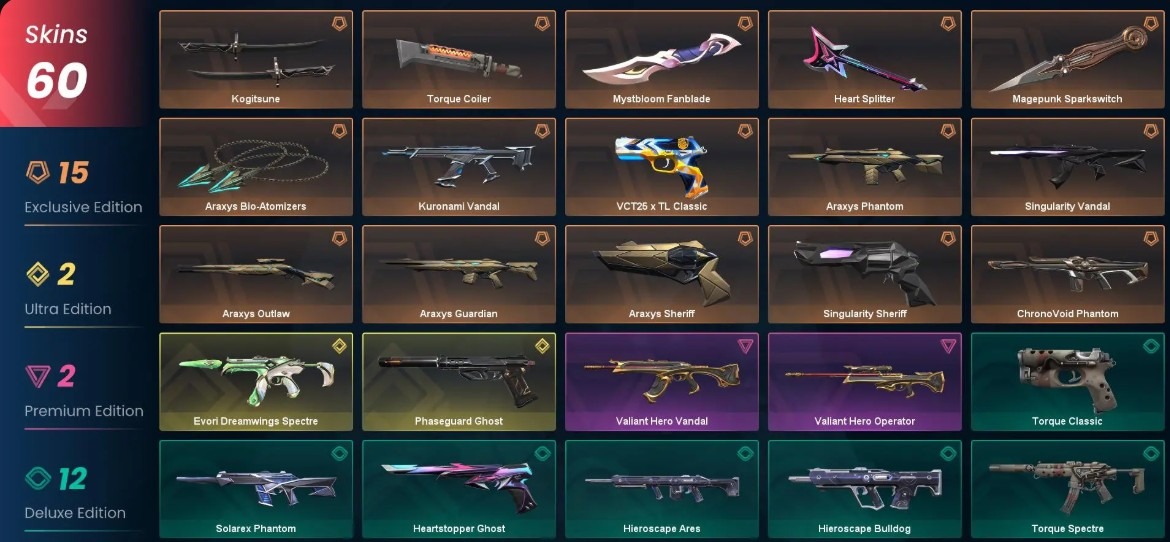 Valorant inventory builder preview